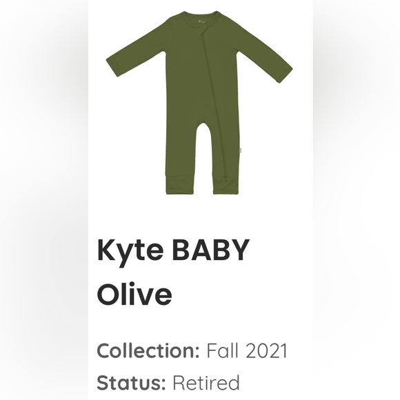Kyte BABY - Romper in Olive - size 18-24 month - Picture 2 of 2